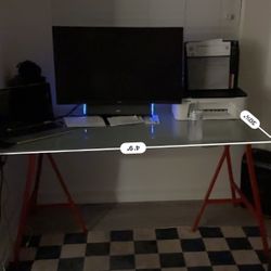 Glass Top Desk