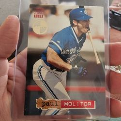 Paul Molitor Toronto Blue Jays '94 Topps Stadium Club Members Only Baseball Card