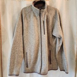 Patagonia Full Zip Better Sweater Mens Large Grey