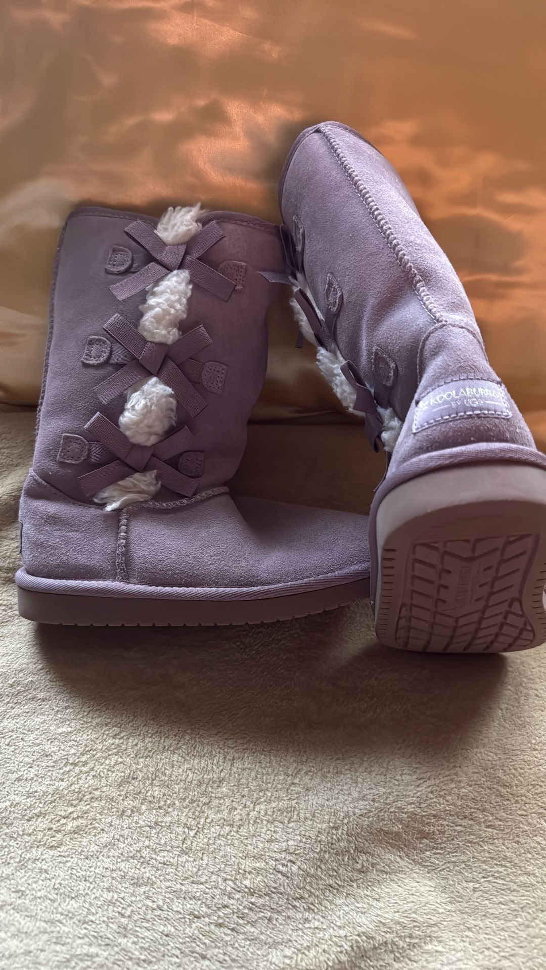 Koolaburra By Ugg Women's Victoria Suede Faux Fur Boots Size 2