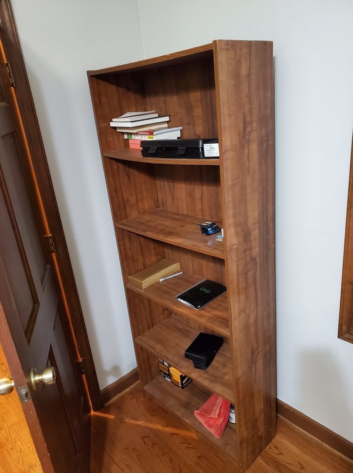 Wooden Five-Shelf Bookcase 