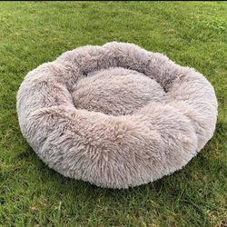 Dog & Cat  Bed Comfortable Donut Cuddler Round Dog Bed Ultra Soft Washable Dog and Cat Cushion Bed,size 23x23 Inch , Dog Up To 20lbs