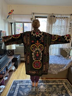 Vintage Brand New boho embroidered jacket One Size 