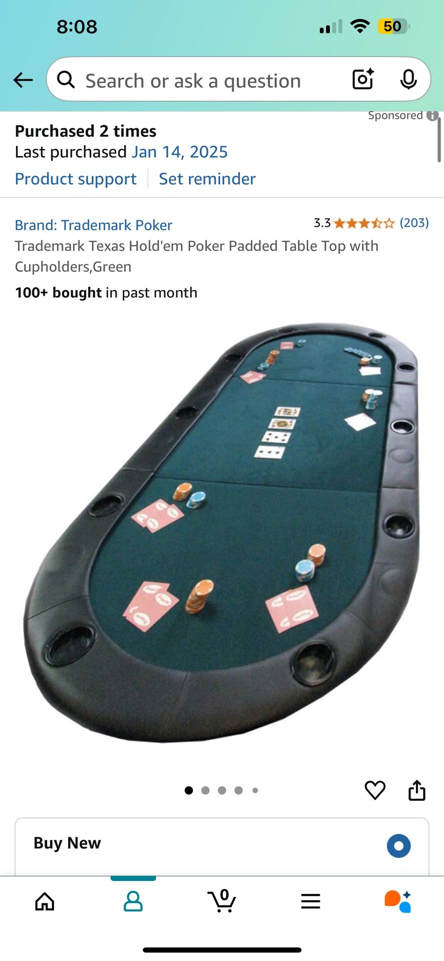 3 Padded Poker Table Tops - Good Condition