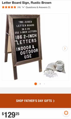 A frame sign