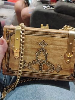 Vintage made in italy saks fifth ave book purse
