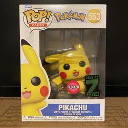 Funko Pop! Pokemon Pikachu Flocked #553 Zavvi Exclusive $15