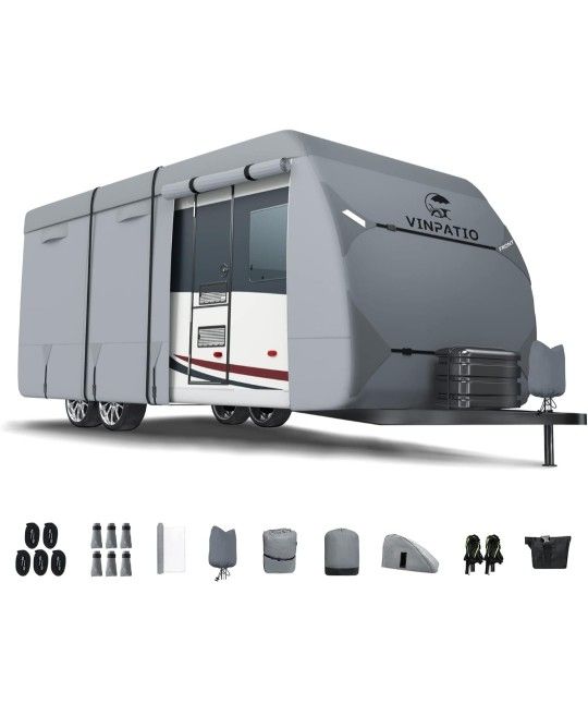 Heavy Duty RV & Trailer Cover - Cubierta Resistente Para Vehículos Recreativos Y Remolques