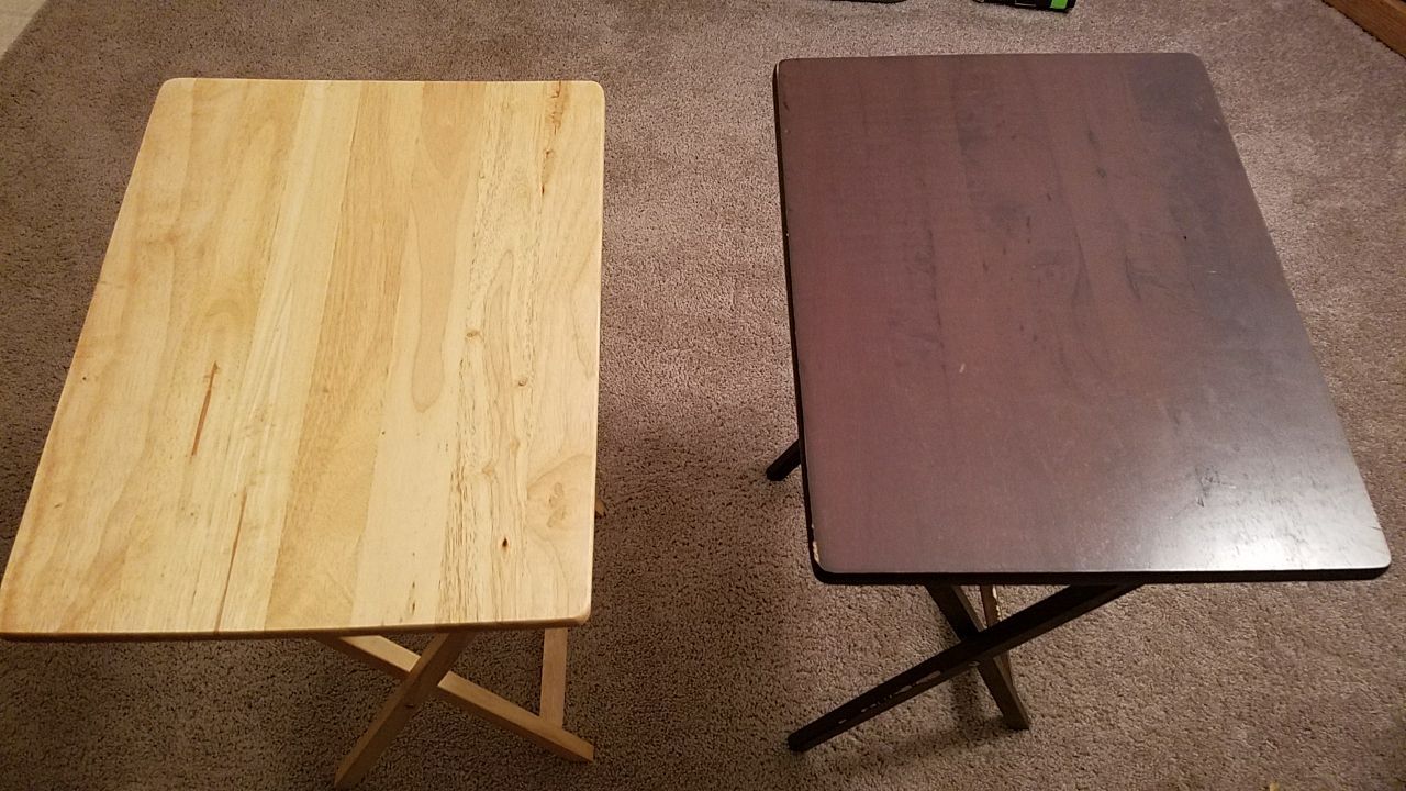 Small folding tables