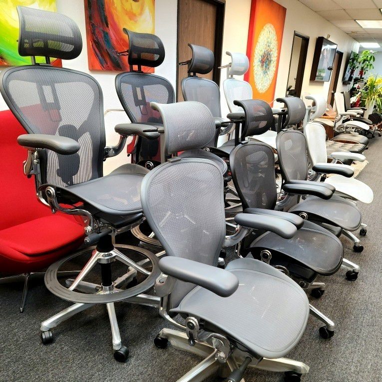 🔥SALE!🔥40 TO 50% OFF BRAND NEW HERMAN MILLER REMASTERED AERON SIZES A - B - C ALL VERSIONS OF EMBODY PICKUP  - DELIVERY  - SHIPPING BEST SELECTION! 