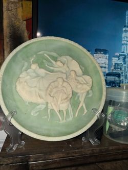 Decorative Plate with Ballet Dancer Relief