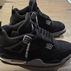 Jordan 4 Black Canvas