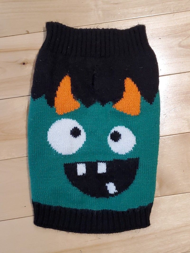 Cute Monster Halloween Dog Sweater (M)