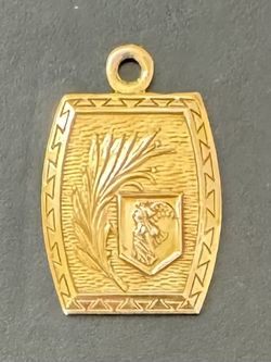 1946 1st Prize New York State Grange Award Medal, 1” Long, Weighs 6 Grams, Gold Field