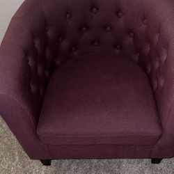 Accent Chair – Deep Red / Burgundy – Like New