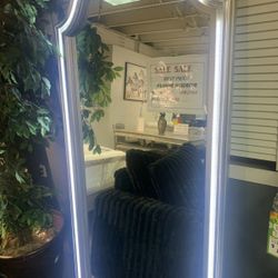 LED Arch Floor Mirror Modern Glam Design $10 down
