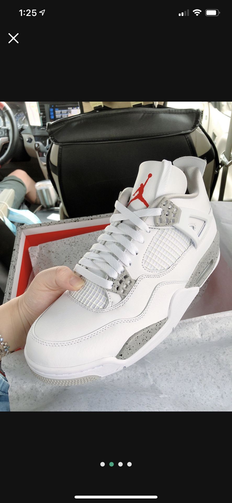 sz11 Jordan 4 Retro white oreo（2021）