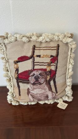 Cute English bulldog pillow