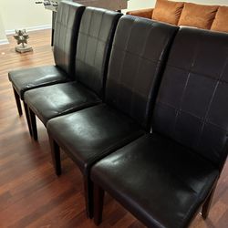 Dining chairs, dark brown