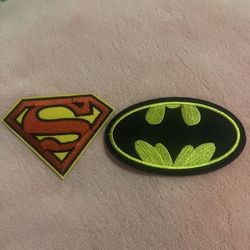 batman and superman iron on patch (shipping only)
