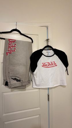 Von Dutch Jeans and Crop Top Set