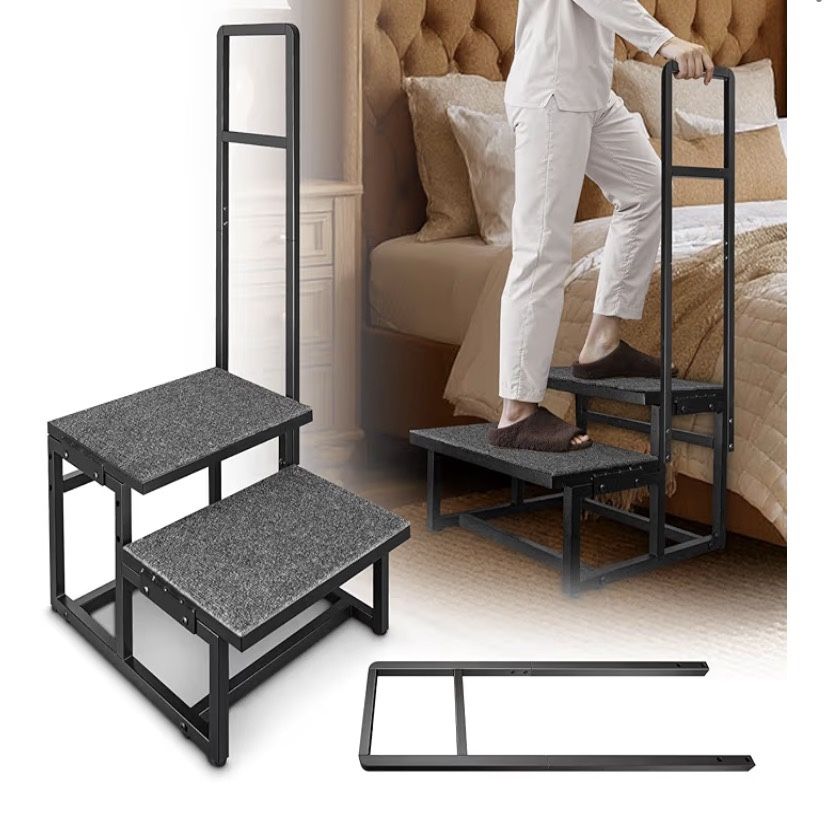 2-Step Stool With Handles For Elderly