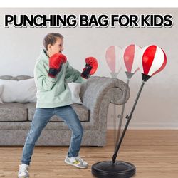 WISHKY SPORT Punching Bag for Kids for 3-10 Years Old | Boxing Bag Toy with Height Adjustable Stand | Ideal Christmas & Birthda