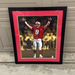 Steve Young Signed 16x20 Photo Framed San Francisco 49ers Autograph COA Global Authentics