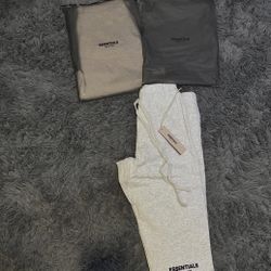 Essentials White Oatmeal Medium Size In Men 