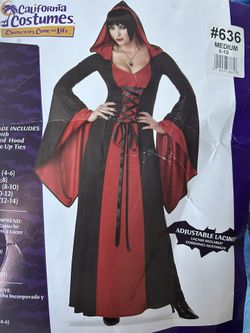 Deluxe Hooded robe Halloween Costume Women 