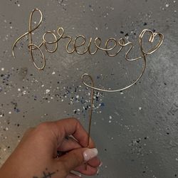 Forever cake topper