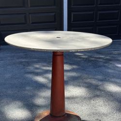 Vintage Metal Umbrella Table