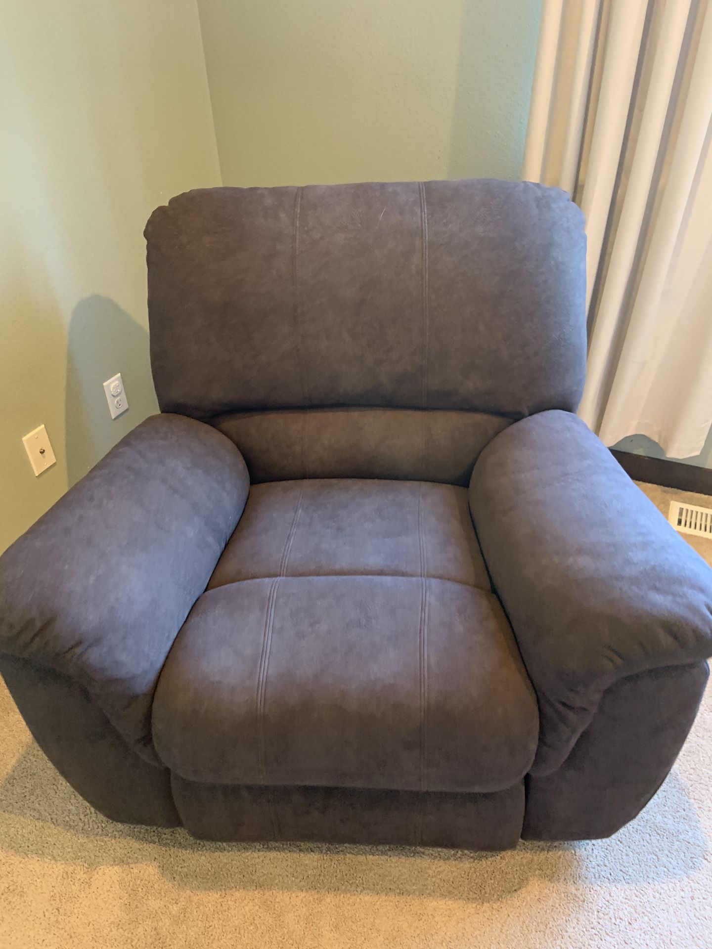 Plush Rocking Recliner Chair 