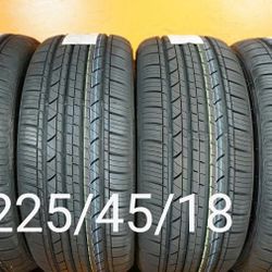 4 New Tires For Sale 225/45/18 We Service Motorcycle Tires
