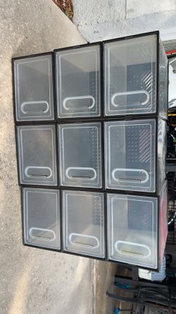 Stackable shoe storage boxes
