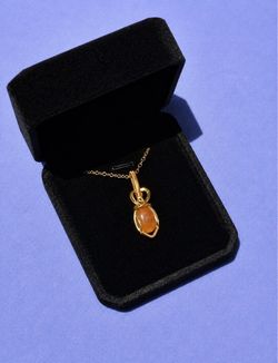 Carnelian Pendant Necklace