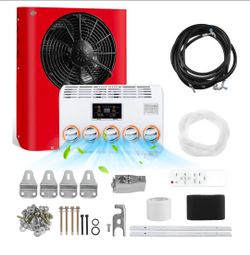 12V DC Air Conditioner for RV Truck Semi Forklift Van Excavator Crane