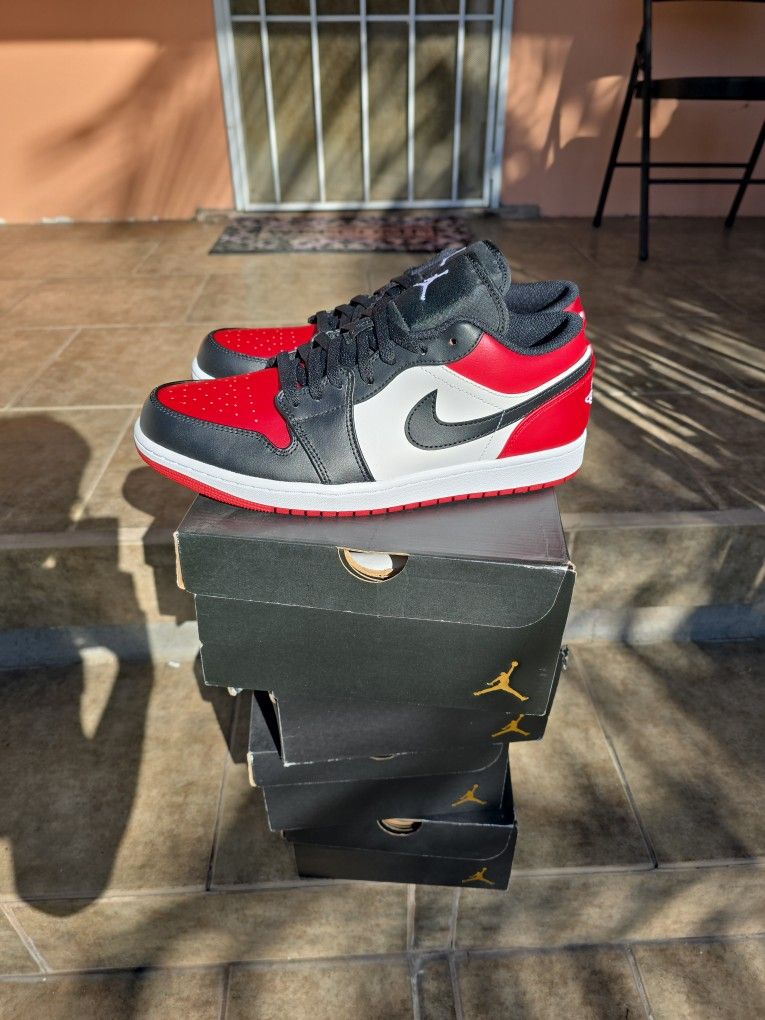 Jordan 1 Low Bred Toe