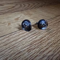 Sterling cowboy hat earrings