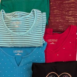 Woman's Plus Size Blouses CATHERINES Size 2X 6 Summer Shirts