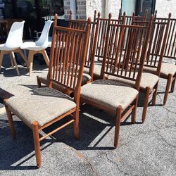 7pc Vintage dining Chairs 