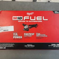 Milwaukee M18 Fuel 4-1/2” / 5” Grinder Paddle Switch, No Lock  Tool Only