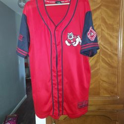 Vtg Colosseum Fresno State Bulldogs Baseball Jersey
