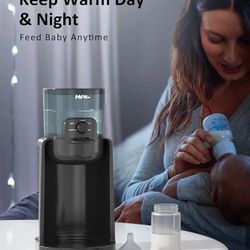 
Water Warmer, HEYVALUE Baby Bottle Warmer, Formula Maker with Night Light, 4 Temperature Control & 72H Keep Warm, Detacha