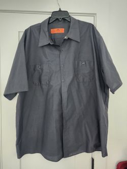 Red Kap 4XL XXXXL Grey Work Shirt