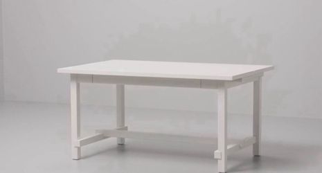DINING TABLE (EXTENDABLE) WHITE