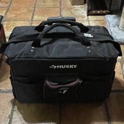 Husky 22” Pro grade heavy duty rolling Tool Tote bag…
