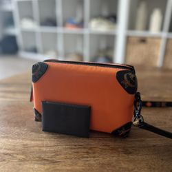 MCM SOFT BERLIN ORANGE LEATHER MINI BAG