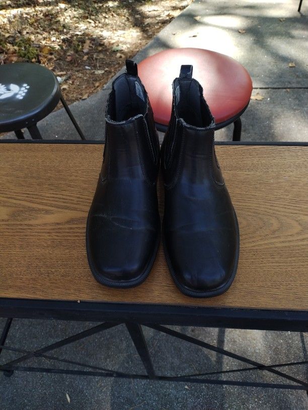 Men's Black Leather Boots