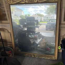 Antique Mirror w Antique Frame